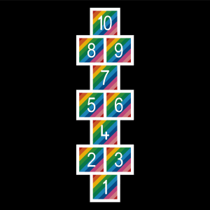 Rainbow Hopscotch